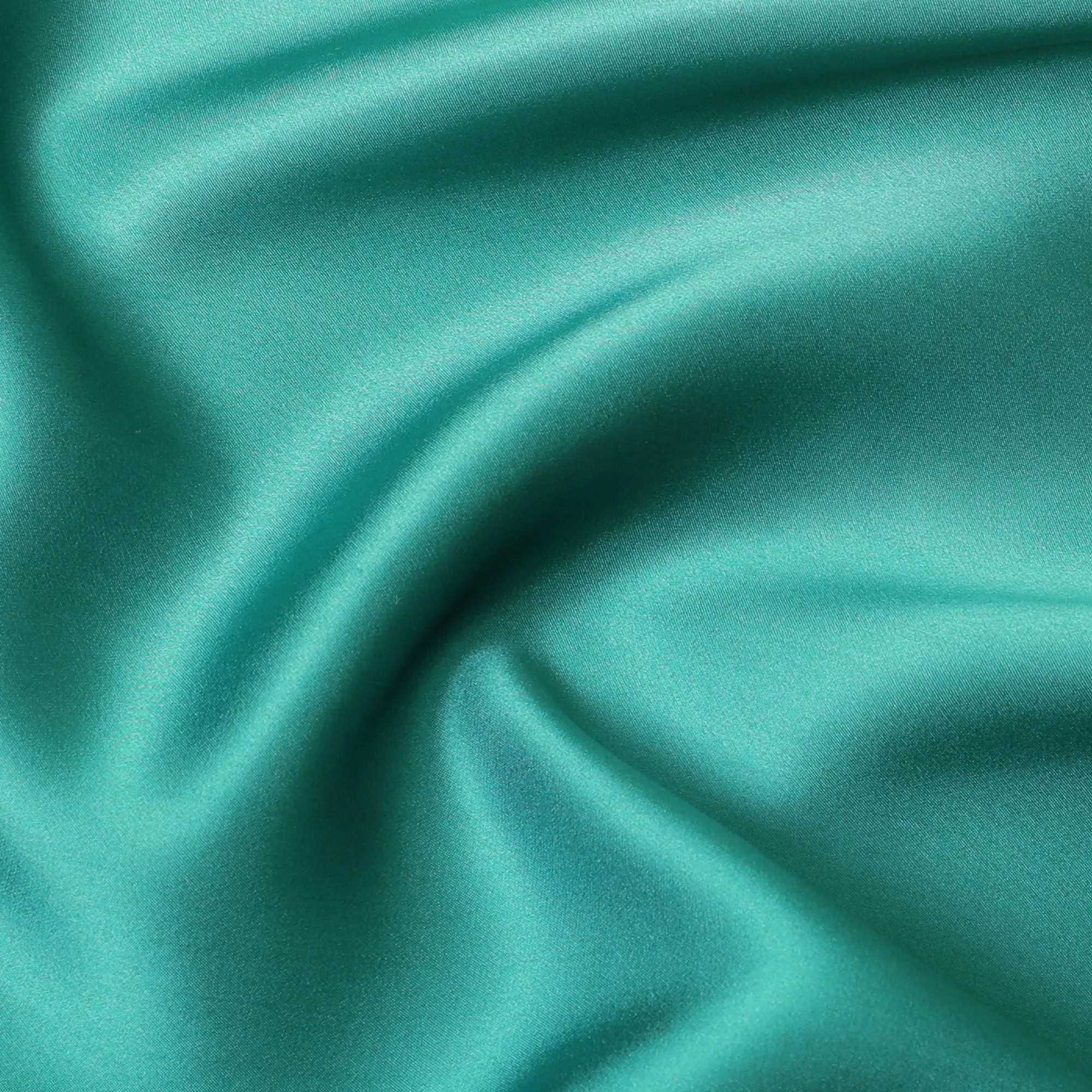 Powder blue to Turquoise blue Premium pure silk satin fabric in ombre design-D15477