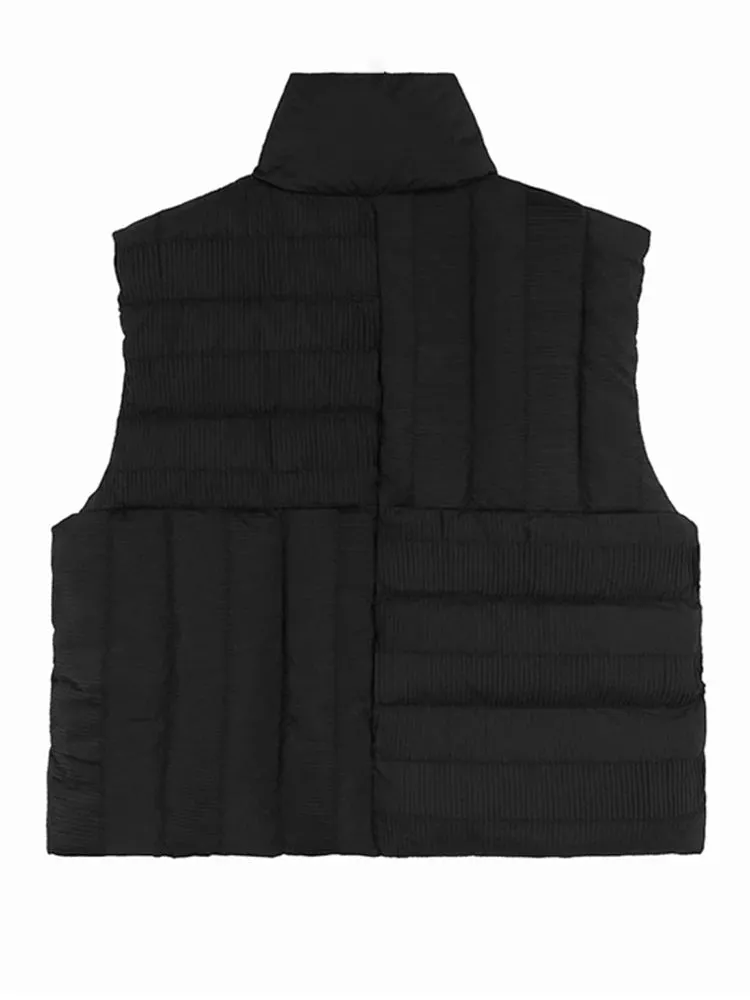 Pre Order:  Stand Collar Plus Size Vest