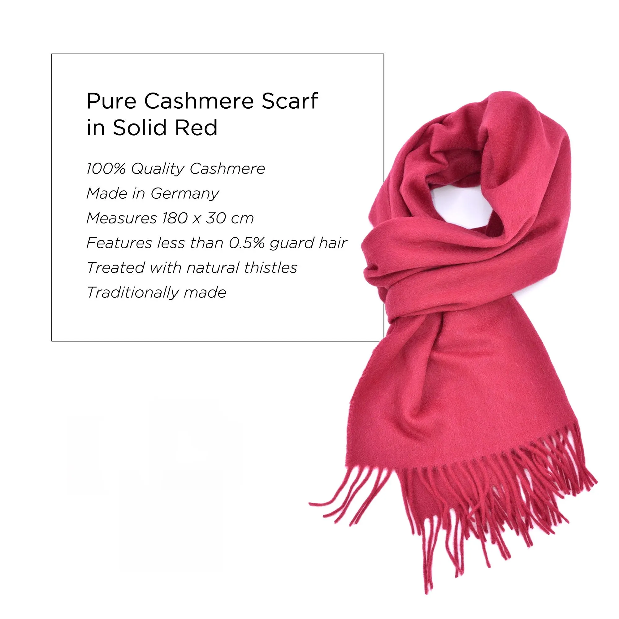 Red Cashmere Scarf