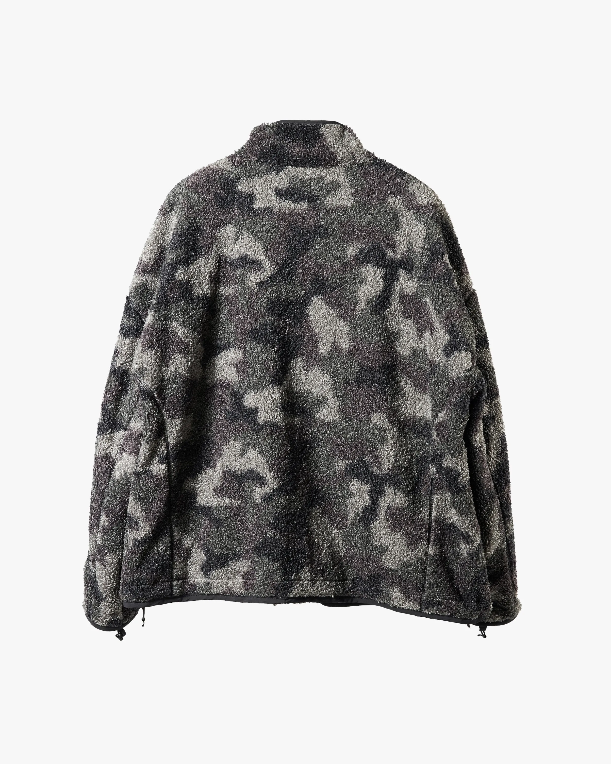 Reversible Sherpa Camo Zip Up Jacket