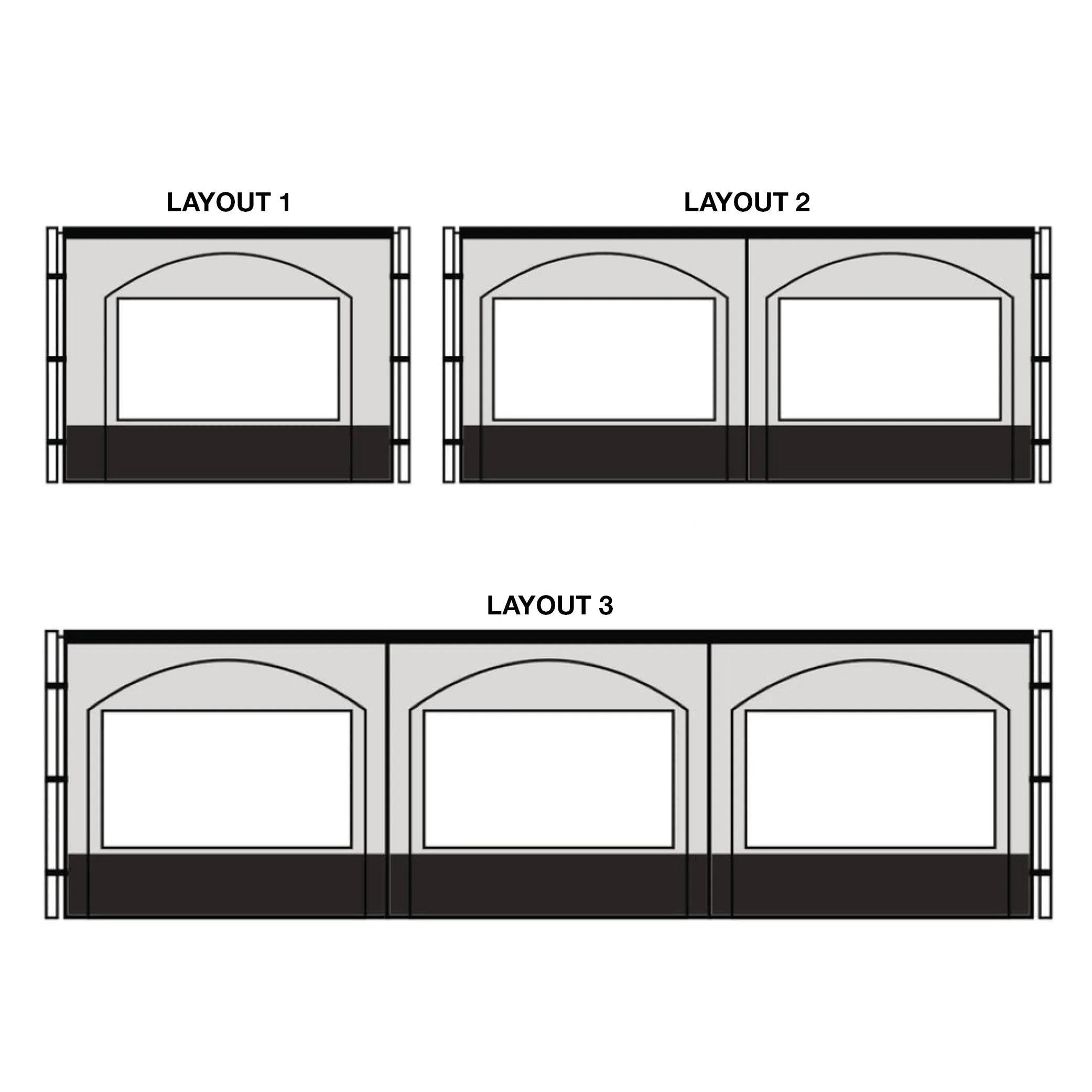 Roll Out Awning Walls - Heavy Duty Canvas