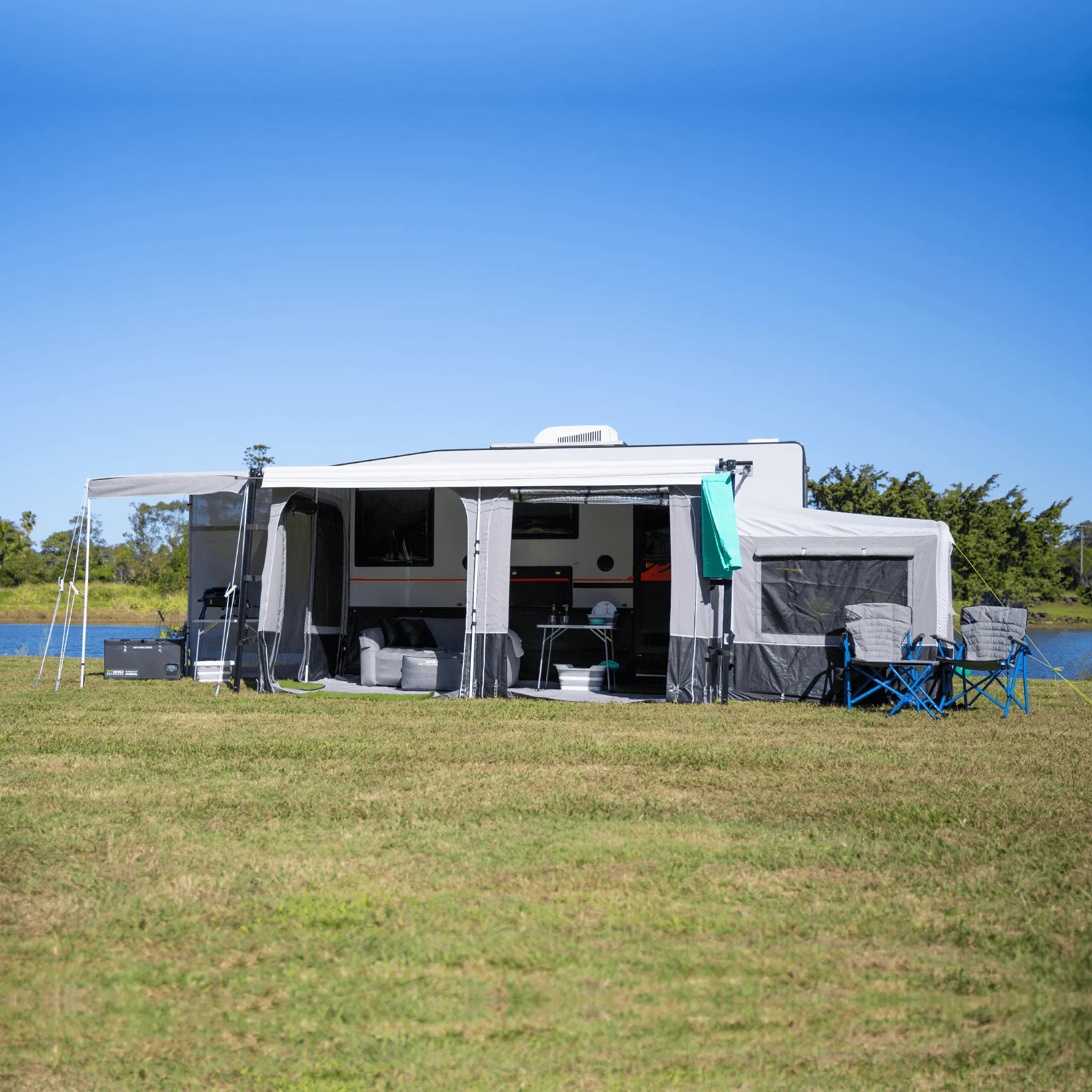 Roll Out Awning Walls - Heavy Duty Canvas