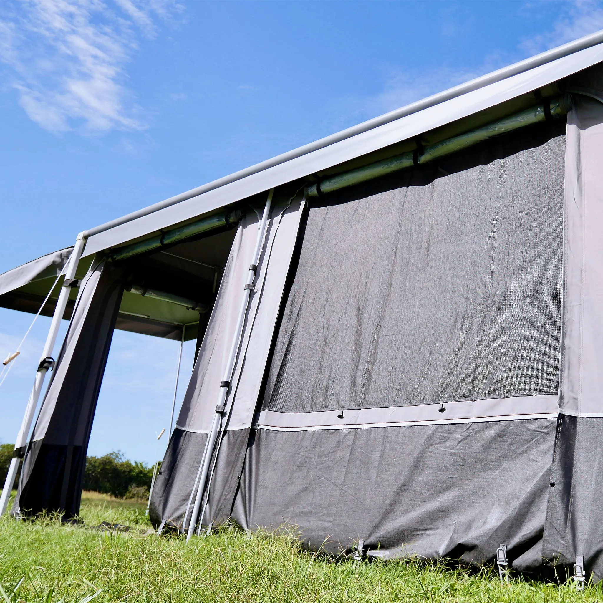 Roll Out Awning Walls - Heavy Duty Canvas