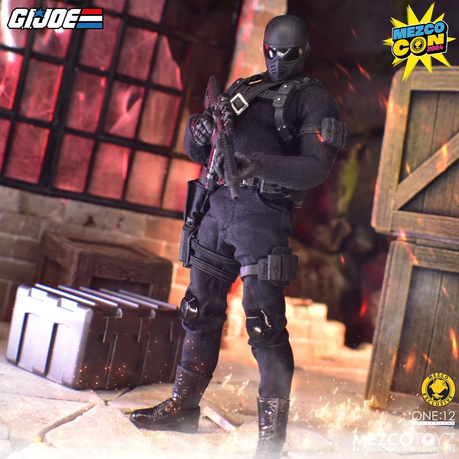 SDCC 2024 Mezco Toyz ONE:12 Collective: G.I. Joe: Snake Eyes Commando Edition Exclusive Action Figure