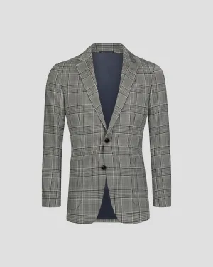 SG Single Breasted Blazer – Grey   Green Plaid