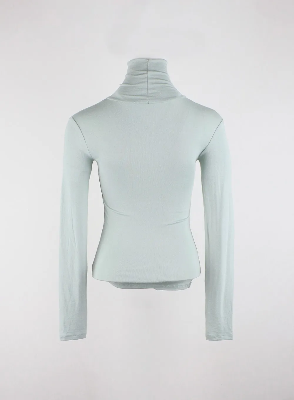 Slim Fit Turtleneck Top with Thumb Hole Sleeve OD327