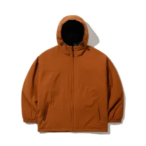 SMOOTH HOODED JACKET CARAMEL