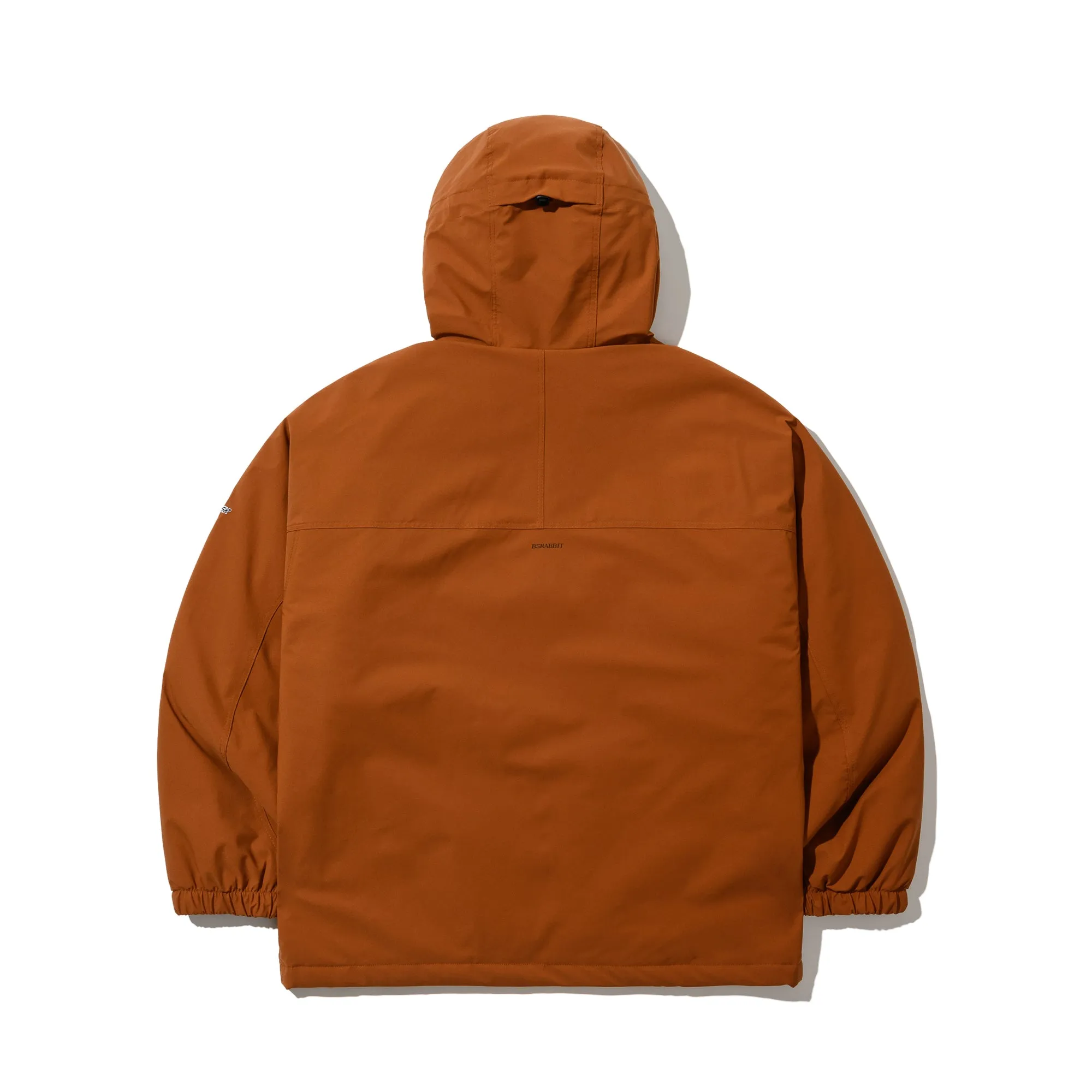 SMOOTH HOODED JACKET CARAMEL