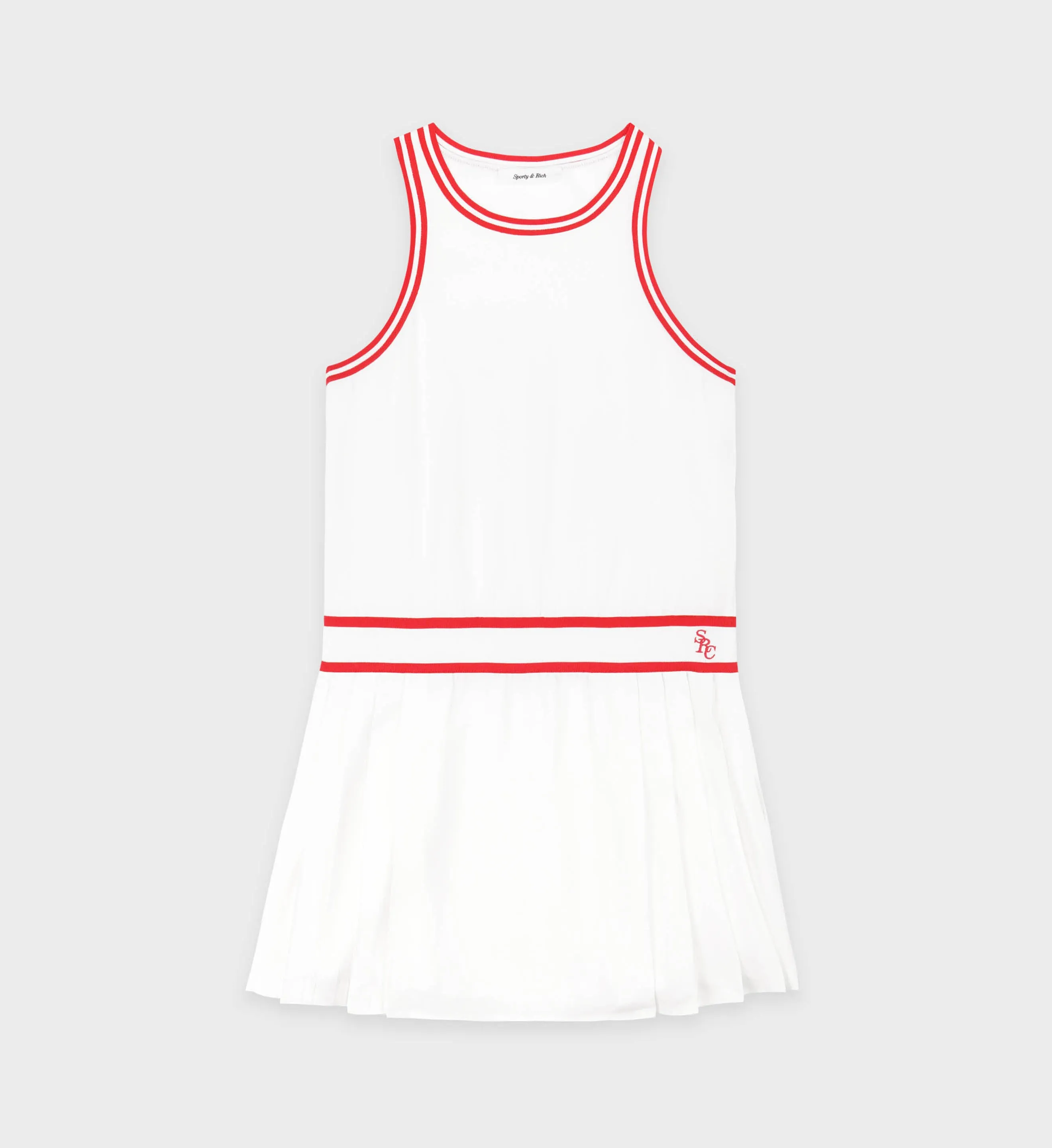 SRC Phoebe Dress - White/Red