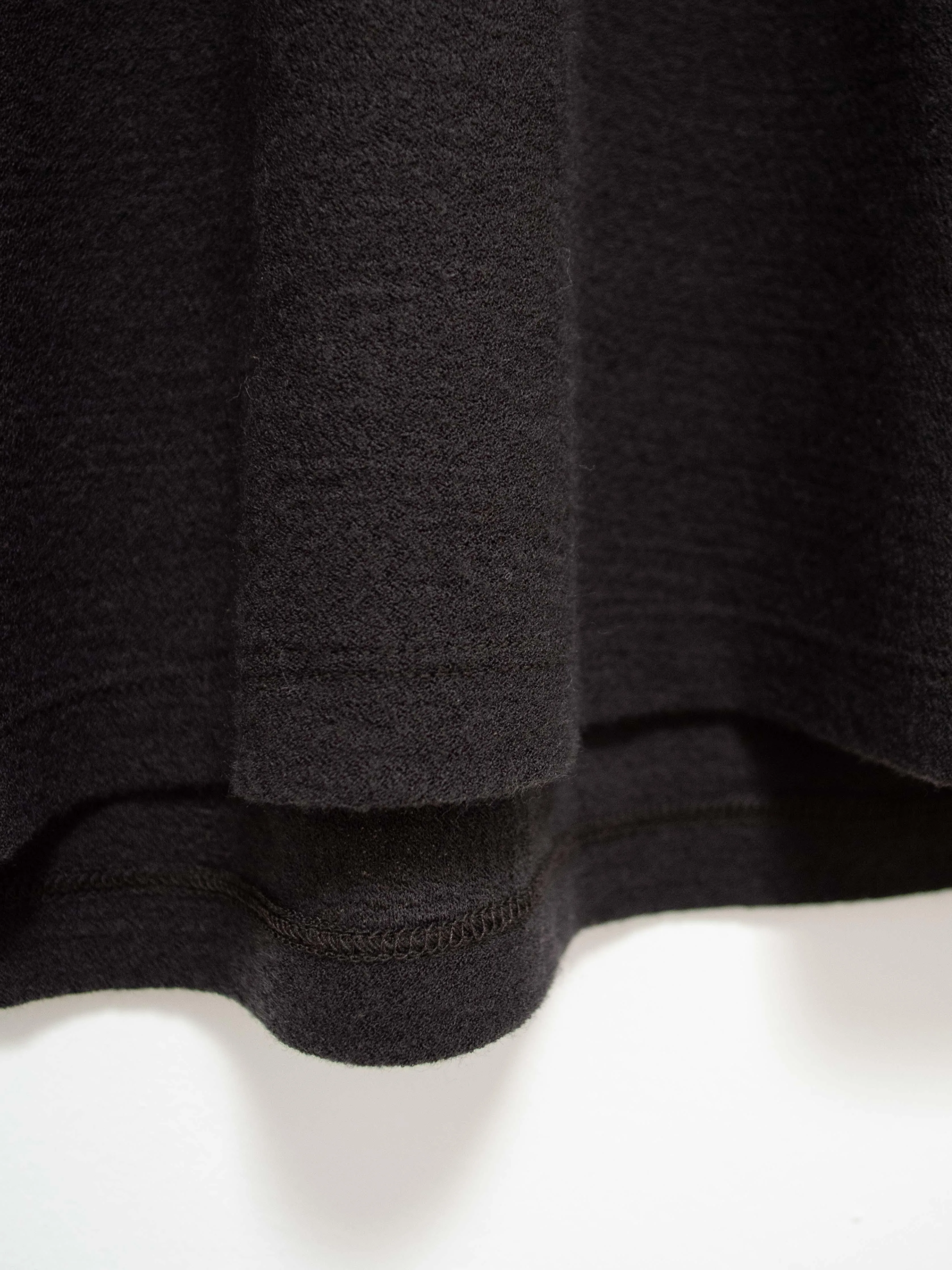 Superfine Merino Crepe Jersey Turtleneck Tee - Charcoal
