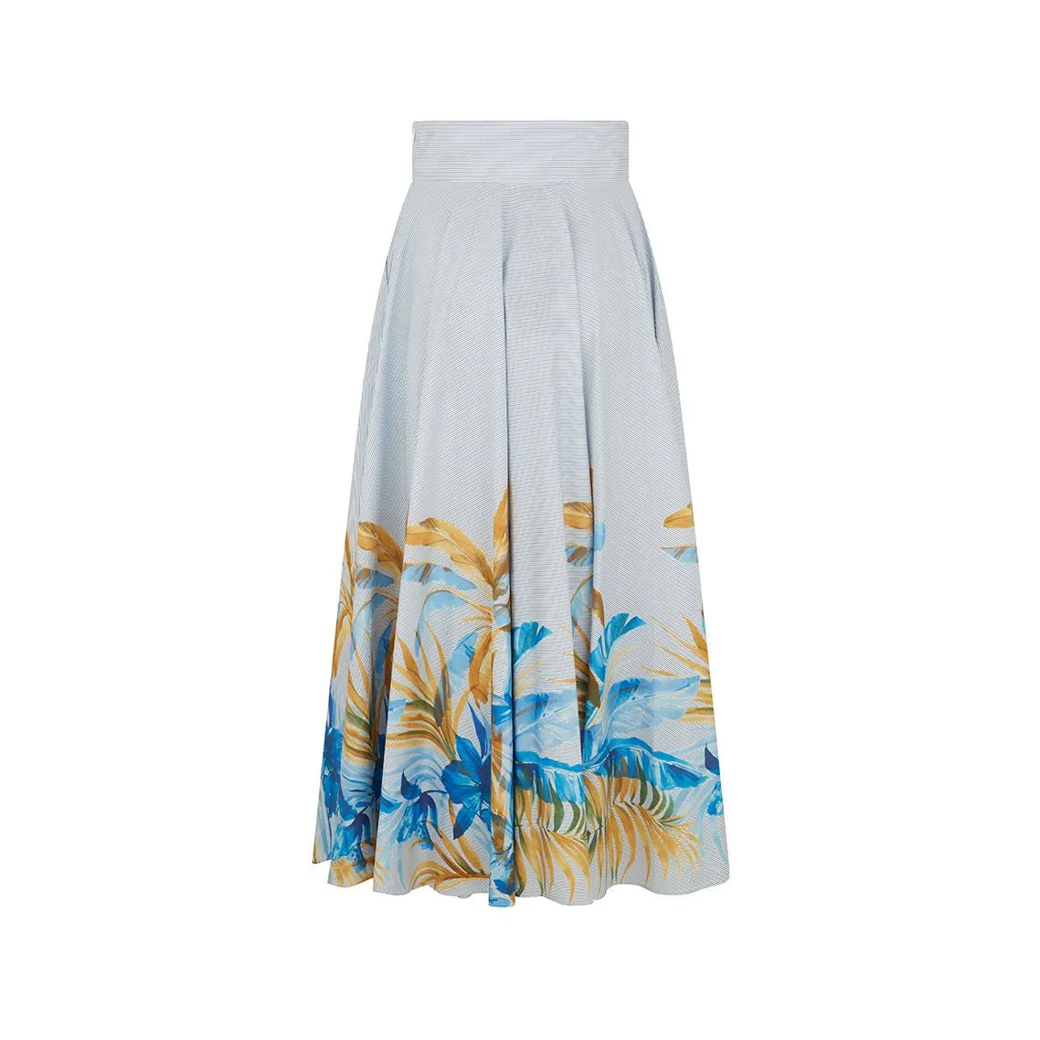 Tabba Palm Print Skirt