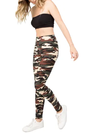 Take Command Camouflage Print Leggings