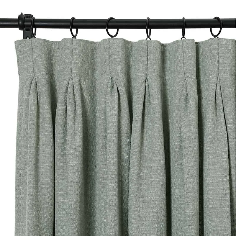 Tia Custom Linen Curtain Pleated