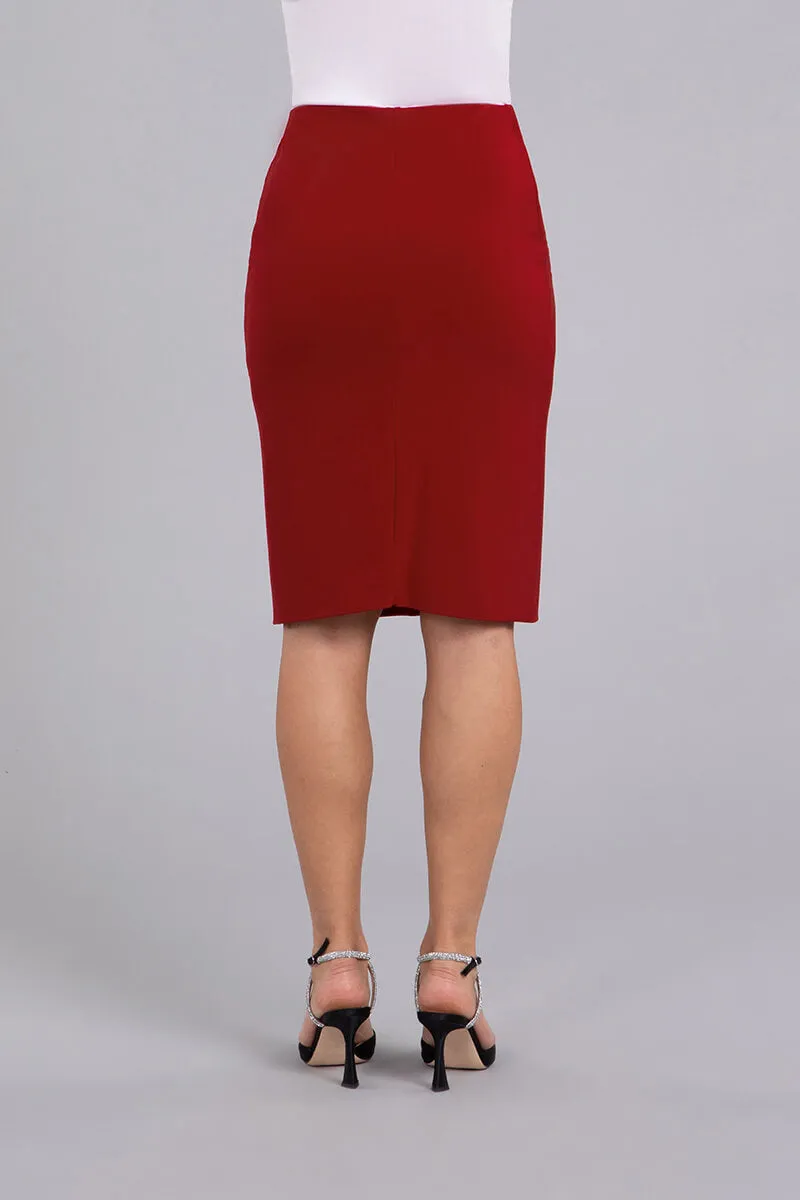 Tube Skirt Midi | Red