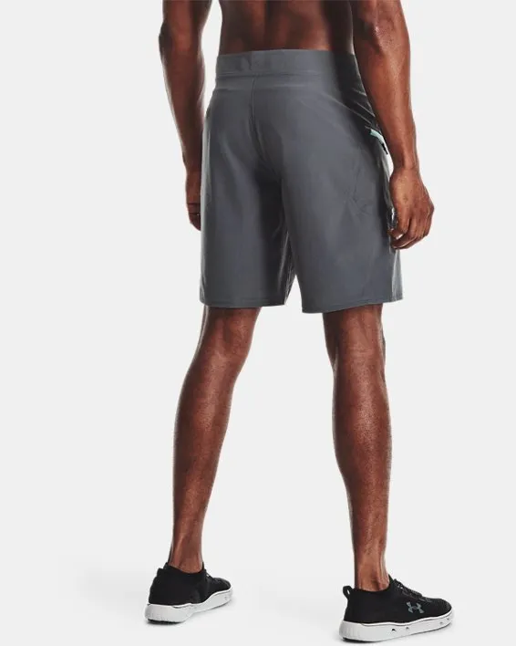 'Under Armour' Men's 8.25" Tide Chaser Boardshorts - Pitch Grey / Breeze