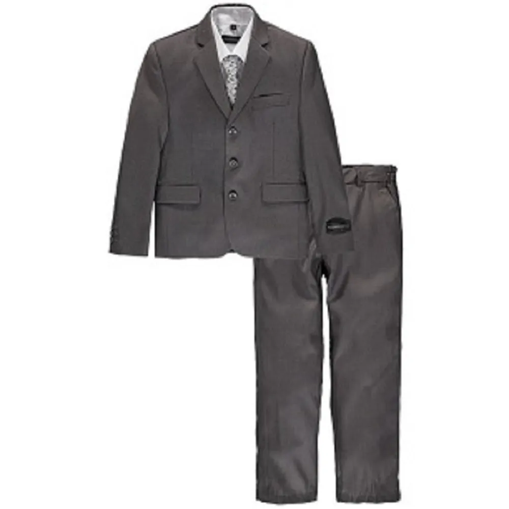 Uptown Classic Fit 5-Piece Suit ~Gray (Husky)