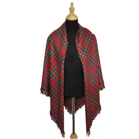 Urquhart Broad Red Ancient Light Weight Tartan Shawl