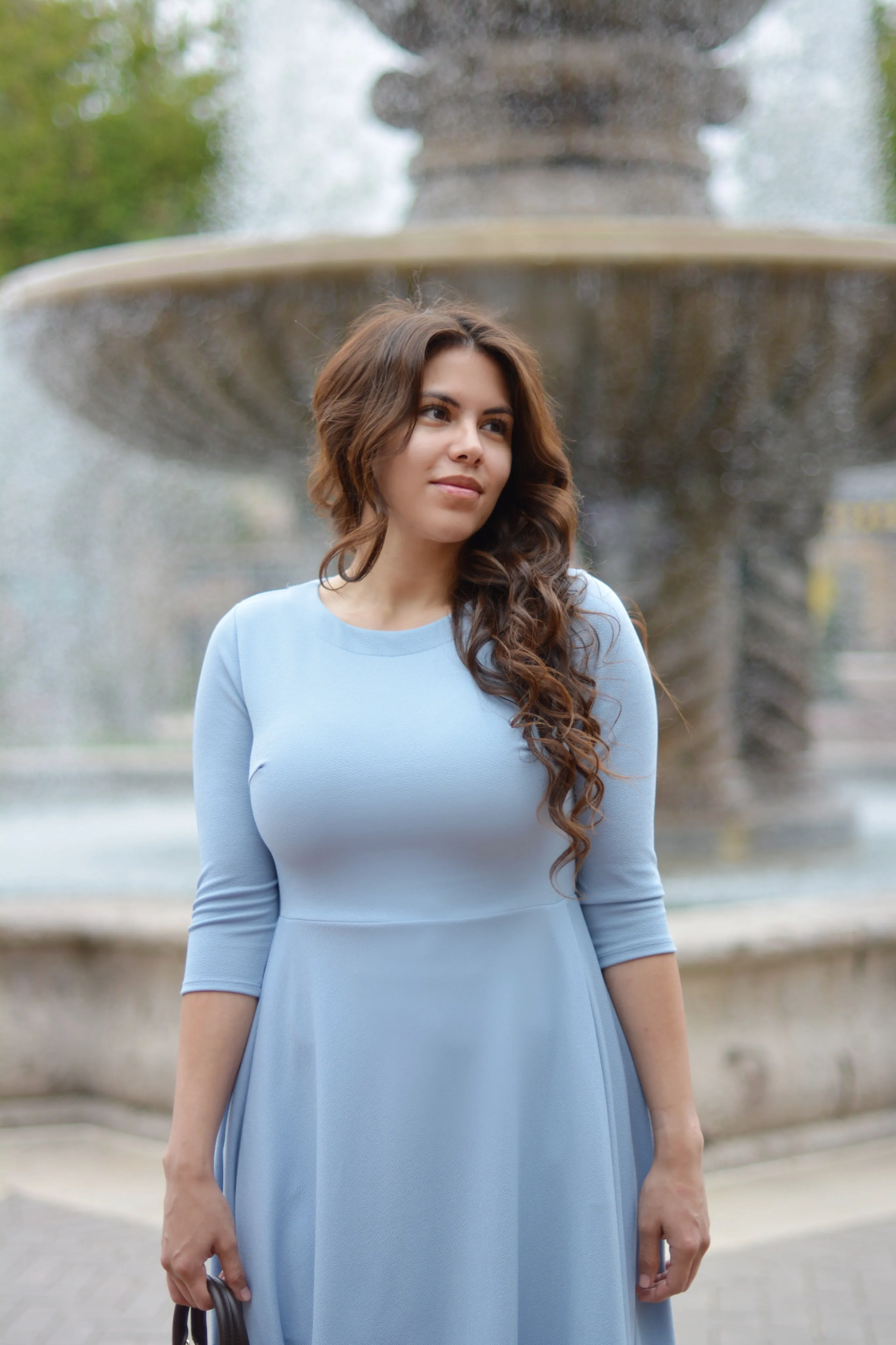 Valencia Blue Midi Dress