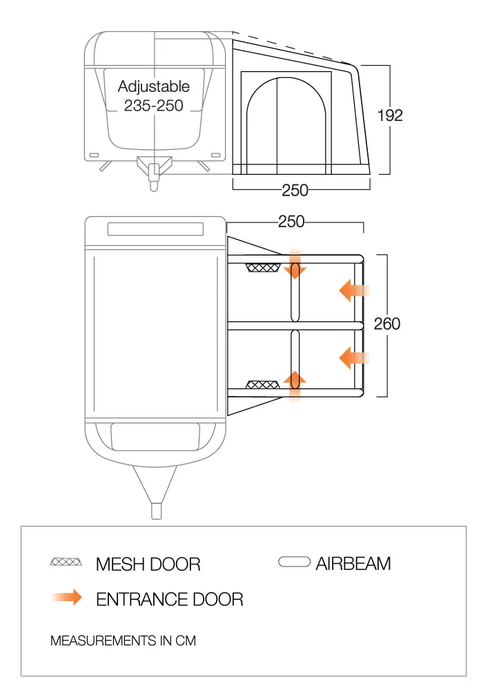 Vango Balletto Air 260 Elements ProShield 2024