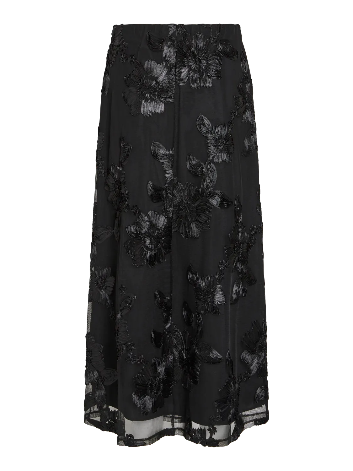 VISTELLE Midi Skirt - Black Beauty