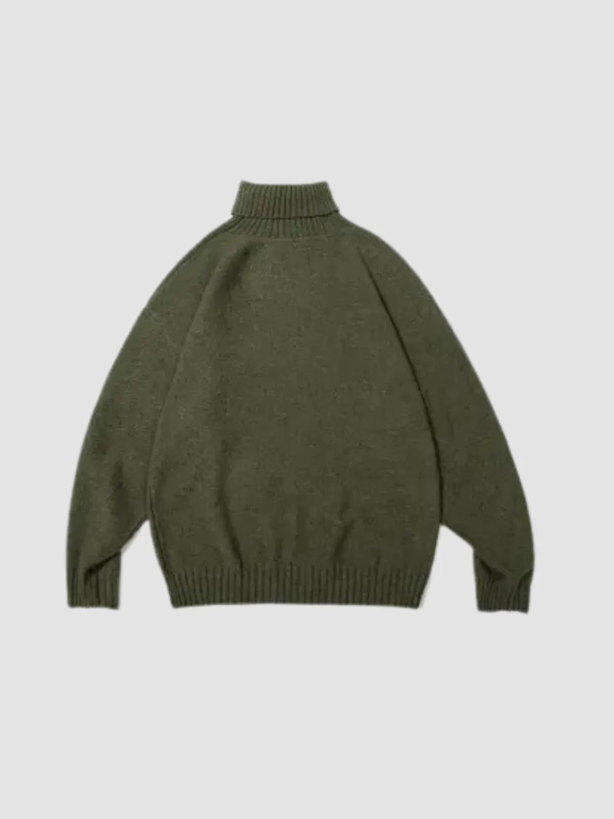 WLS Retro Turtleneck Knitted Sweater Shirt