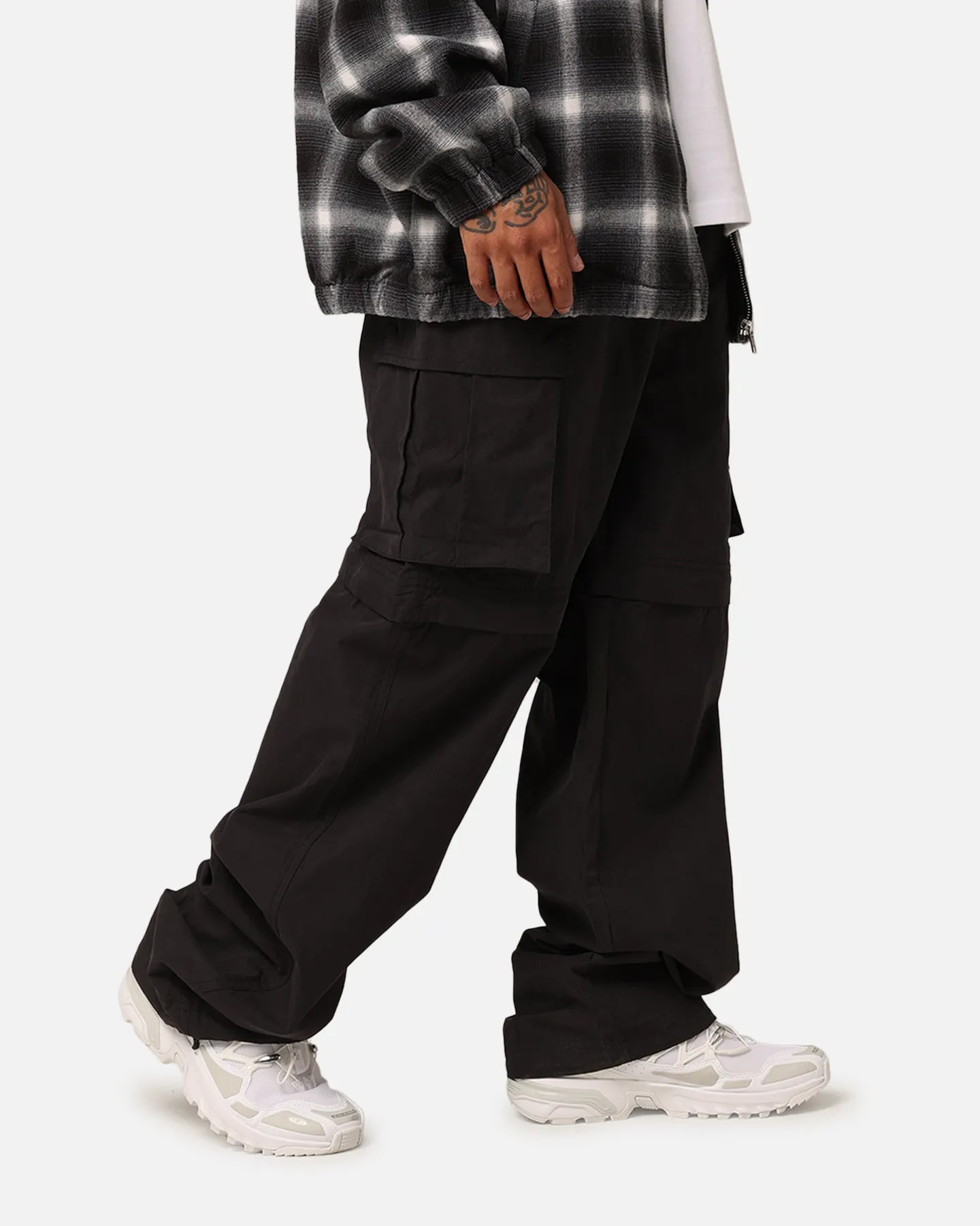 X-Large Nyco Cargo Convertible Pants Black