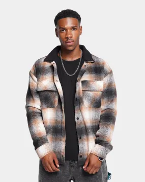 XXIII Sherpa Flannel Jacket Tan/Black