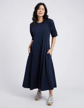 York Midi Dress Navy