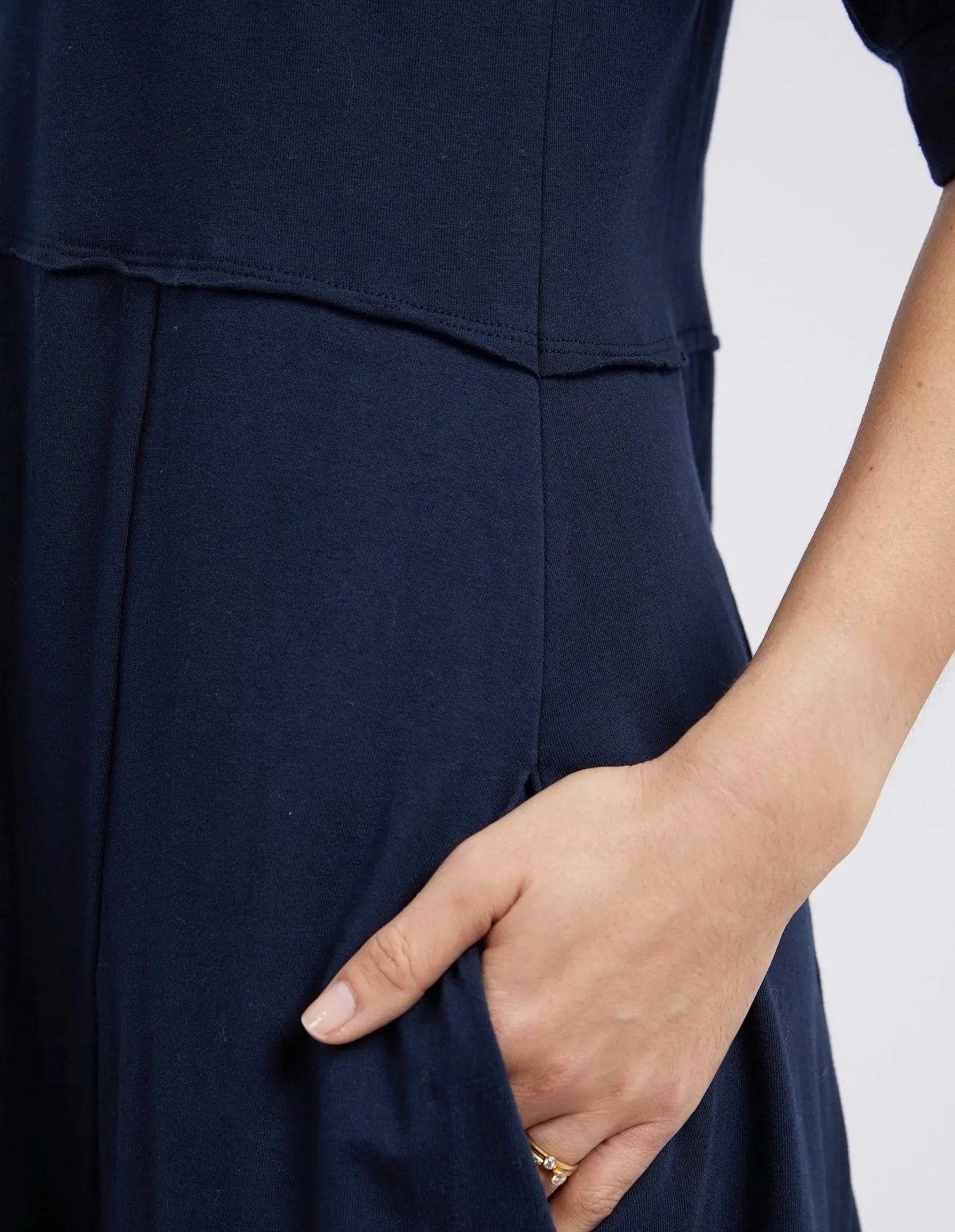 York Midi Dress Navy