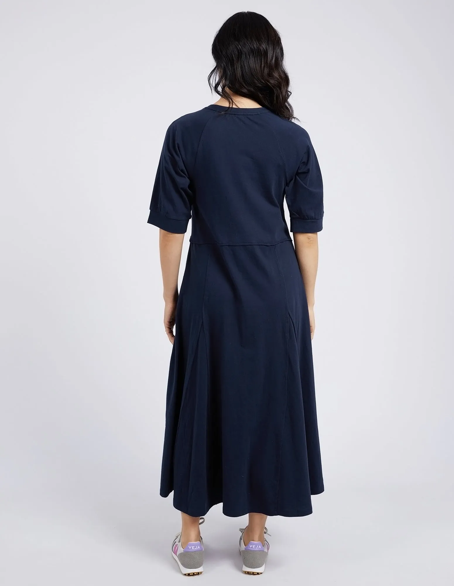 York Midi Dress Navy